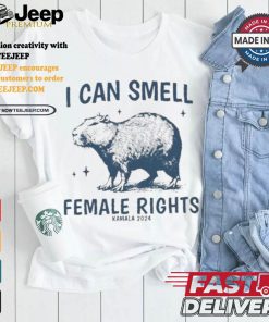 Kamala Harris Capybara I Can Smell Female Rights Support Kamala 2024 T shirt