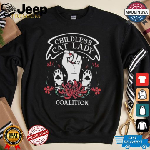 Kamala Harris Childless Cat Lady Coalition 2024 T shirt