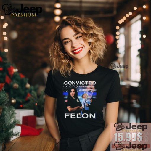 Kamala Harris Defeating Convicted Felon Donald Trump T Shirt