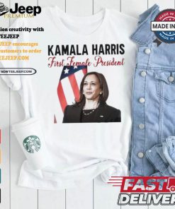 Kamala Harris First Female President Let’s Finish The Job Madam President 2024 Kamala Rally T shirt