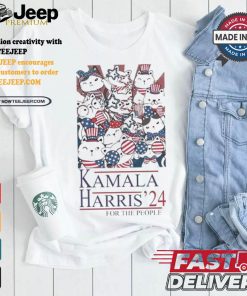 Kamala Harris For The People Childless Cat Lady Uncle Sam Cat Harris For President T shirt