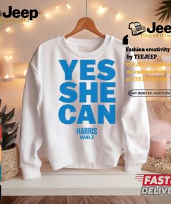 Kamala Harris Store Yes She Can Harris Walz Shirt