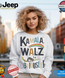 Kamala Harris Tim Walz Walz 2024 Peace Lgbt Kamala Walz Obviously! Shirt