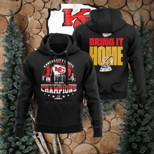 Kansas City Chiefs 2023 – 2024 American Football Conference Champions Bring It Home Hoodie