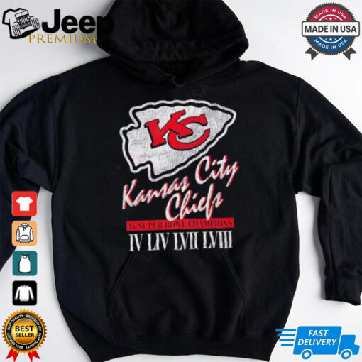 Kansas City Chiefs 4x Super Bowl Champions retro shirt