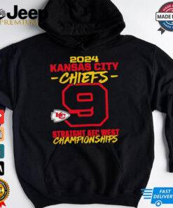 Kansas City Chiefs 9 Straight AFC West Division Championship shirt
