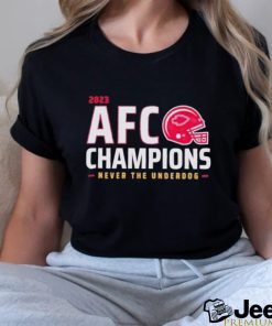 Kansas City Chiefs AFC Champions Never The Underdog Shirt