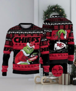 Kansas City Chiefs And Grinch Ugly Christmas Sweater