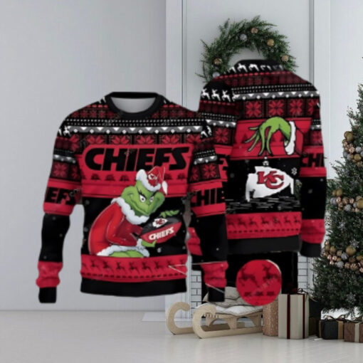 Kansas City Chiefs And Grinch Ugly Christmas Sweater