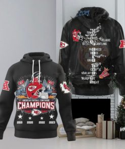 Kansas City Chiefs Back To Back AFC Champions 2024 Hoodie T Shirt Sweatshirt