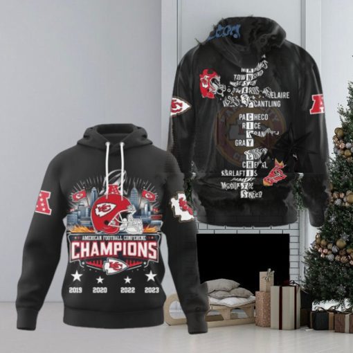 Kansas City Chiefs Back To Back AFC Champions 2024 Hoodie T Shirt Sweatshirt