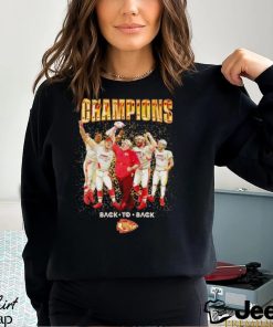 Kansas City Chiefs Champions back to back celebration shirt