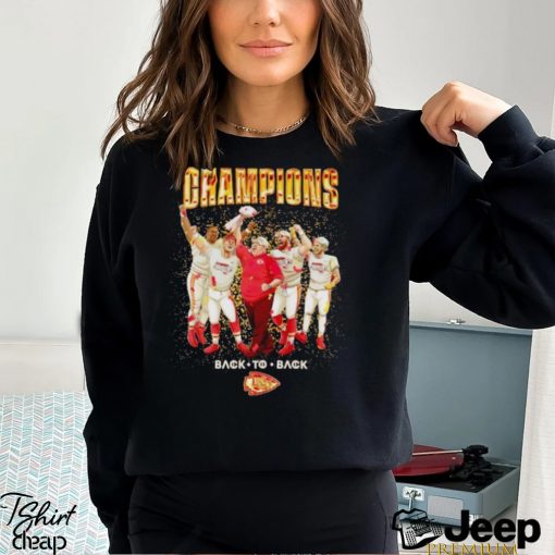 Kansas City Chiefs Champions back to back celebration shirt