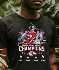 Kansas City Chiefs City Helmet American Football Conference Champions 2023 Shirt