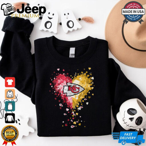 Kansas City Chiefs Crystal Heart Shirt