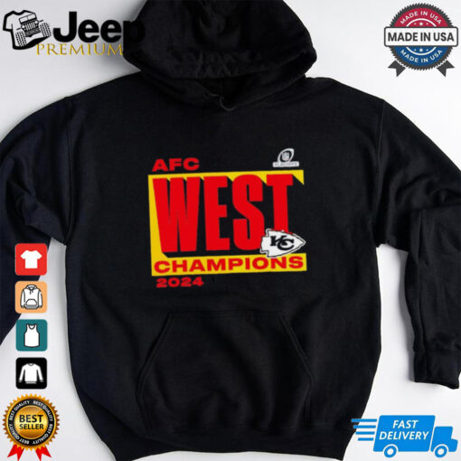 Kansas City Chiefs Fanatics 2024 AFC West Division Champions Conquer shirt
