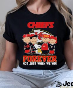 Kansas City Chiefs Football Snoopy Forever Not Just When We Win T Shirt