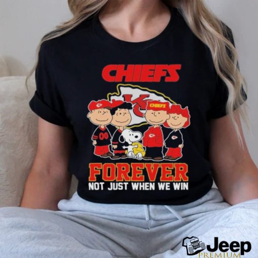 Kansas City Chiefs Football Snoopy Forever Not Just When We Win T Shirt