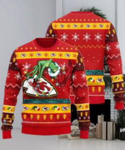 Kansas City Chiefs Grinch Christmas Ugly Sweater