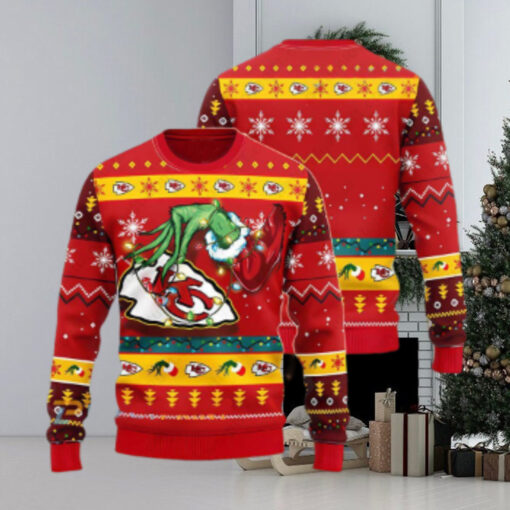 Kansas City Chiefs Grinch Christmas Ugly Sweater