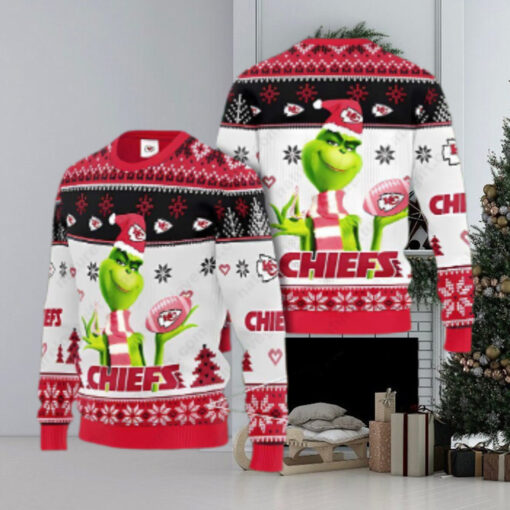 Kansas City Chiefs Grinch Ugly Sweater Christmas Sweater