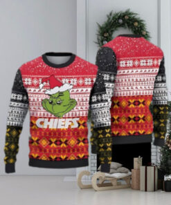 Kansas City Chiefs Grinchmas Ugly Christmas Sweater