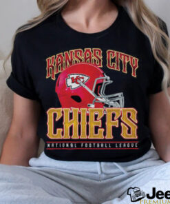 Kansas City Chiefs Helmet Garment Dyed Heavyweight T Shirt