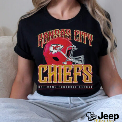 Kansas City Chiefs Helmet Garment Dyed Heavyweight T Shirt