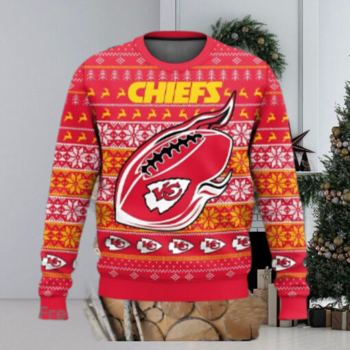 Kansas City Chiefs Holiday Touchdown Ugly Christmas Sweater