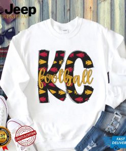 KC Chiefs Leopard Crewneck Sweatshirt Kansas City Football Women Sweater