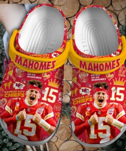 Kansas City Chiefs Mahomes NFL Sport Crocs Crocband Clogs Shoes Comfortable For Men Women and Kids