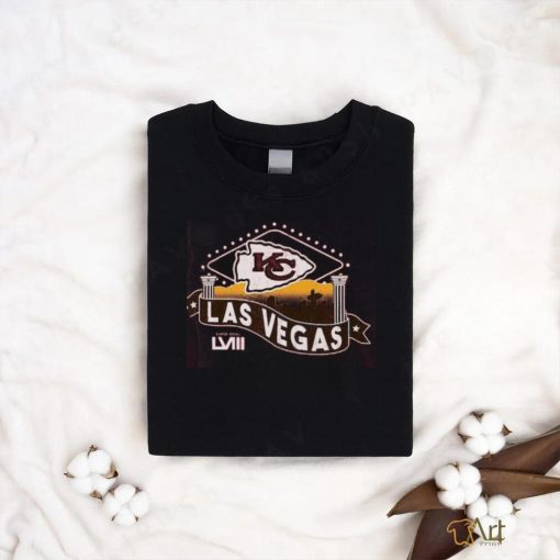 Kansas City Chiefs Majestic Threads Women’s Super Bowl LVIII Vegas T Shirt