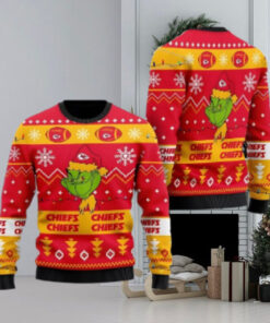 Kansas City Chiefs Merry Grinchmas Ugly Christmas Sweater