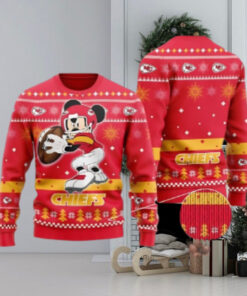 Kansas City Chiefs Mickey Mouse Funny Ugly Christmas Sweater