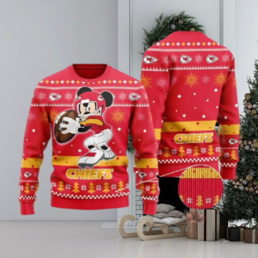 Kansas City Chiefs Mickey Mouse Funny Ugly Christmas Sweater