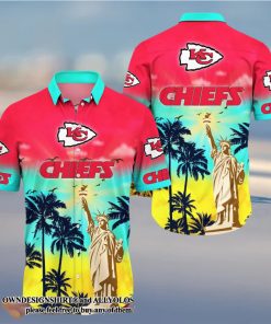 Kansas City Chiefs NFL Flower Summer Football 3D Full Print Hawaiian Shirt