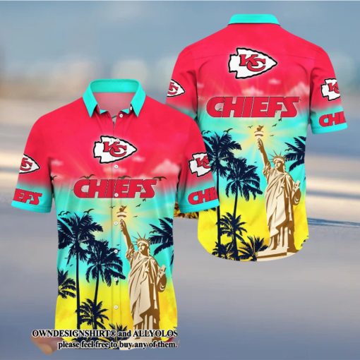 Kansas City Chiefs NFL Flower Summer Football 3D Full Print Hawaiian Shirt