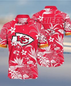 Kansas City Chiefs NFL Flower Summer Football All Over Print Classic Hawaiian Shirt