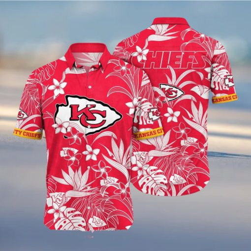 Kansas City Chiefs NFL Flower Summer Football All Over Print Classic Hawaiian Shirt