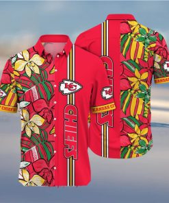 Kansas City Chiefs NFL Flower Summer Football For Fans All Over Print Unisex Hawaiian Shirt