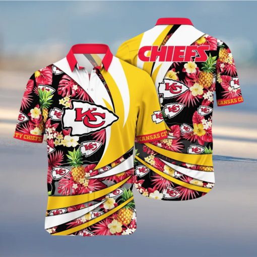 Kansas City Chiefs NFL Flower Summer Football For Fans New Type Hawaiian Shirt