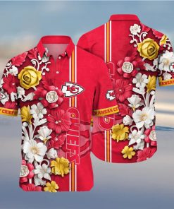 Kansas City Chiefs NFL Flower Summer Football Full Print 3D Hawaiian Shirt