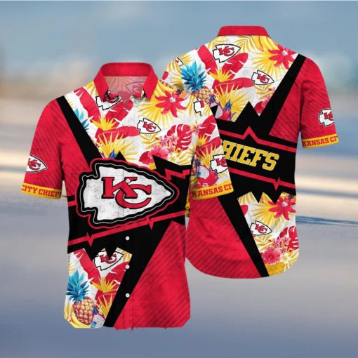 Kansas City Chiefs NFL Flower Summer Football Full Printed Hawaiian Shirt