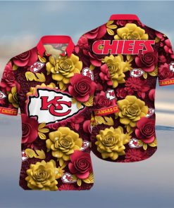 Kansas City Chiefs NFL Flower Summer Football Hot Fashion Hawaiian Shirt