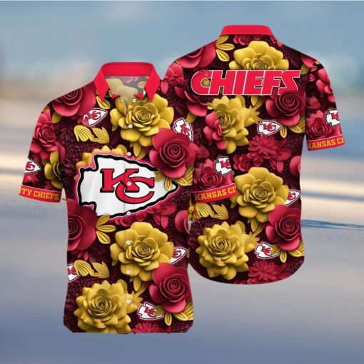 Kansas City Chiefs NFL Flower Summer Football Hot Fashion Hawaiian Shirt