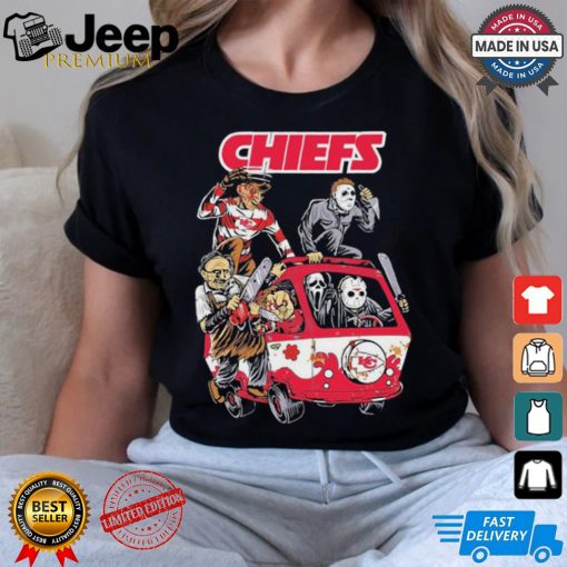 Kansas City Chiefs NFL Horror Characters Movie Hippie Halloween Shirt