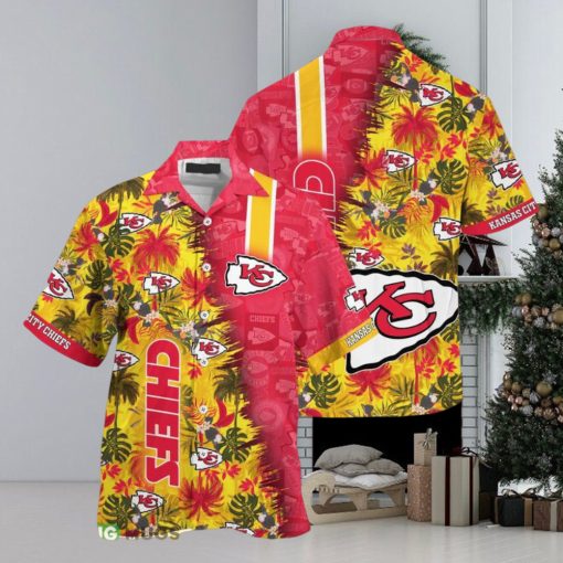 Kansas City Chiefs NFL Team Football Button Down Hawaiian Shirt For Fans Men And Women Gift Aloha Beach