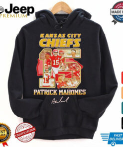 Kansas City Chiefs Patrick Mahomes 15 signature shirt