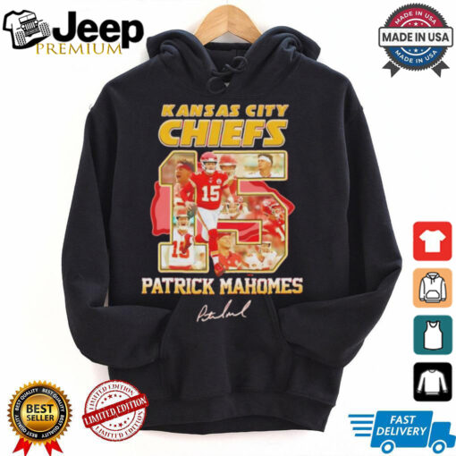 Kansas City Chiefs Patrick Mahomes 15 signature shirt