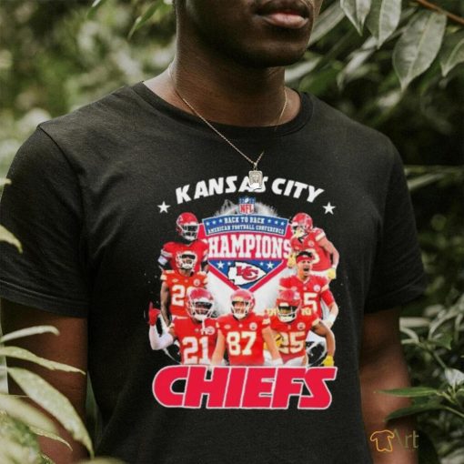 Kansas City Chiefs Players Back To Back American Football Conference Champions Shirt